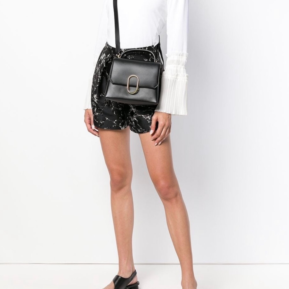 3.1 Phillip Lim Alix Mini Satchel Black w/ Gold